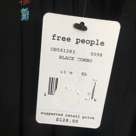 FREE PEOPLE/ NWT oxford embroidered minidress - Picture 7 of 8